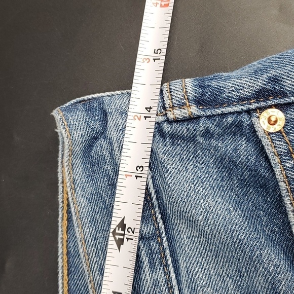 Levi's Wedgie Straight Denim Jeans 27W Patchwork - Picture 4 of 9
